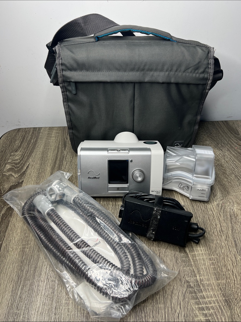 RESMED AIRSENSE 10 AUTOSET SLEEP APNEA MACHINE COMPLETE BUNDLE TESTED WORKS!